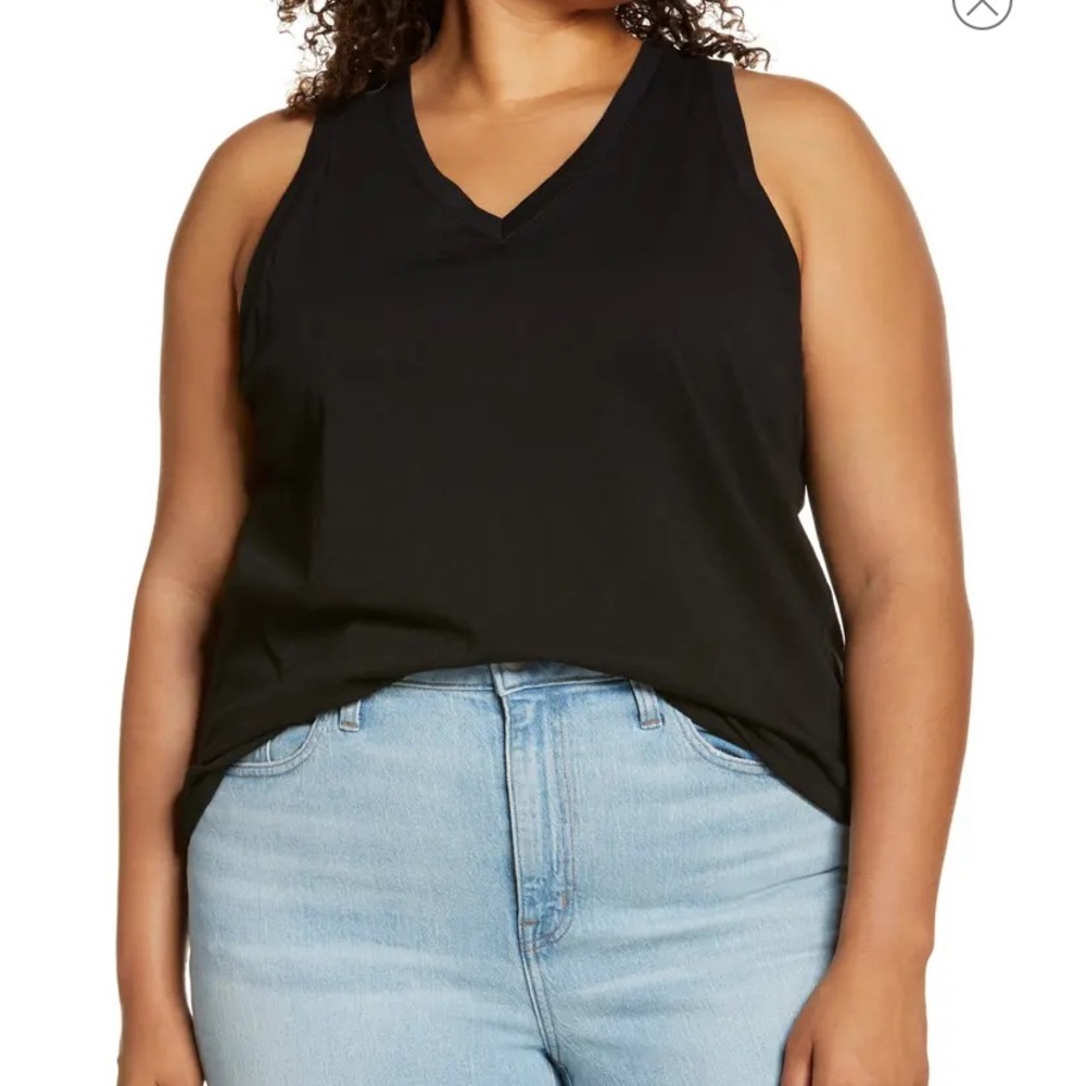 Madewell Whisper Cotton V-Neck Tank